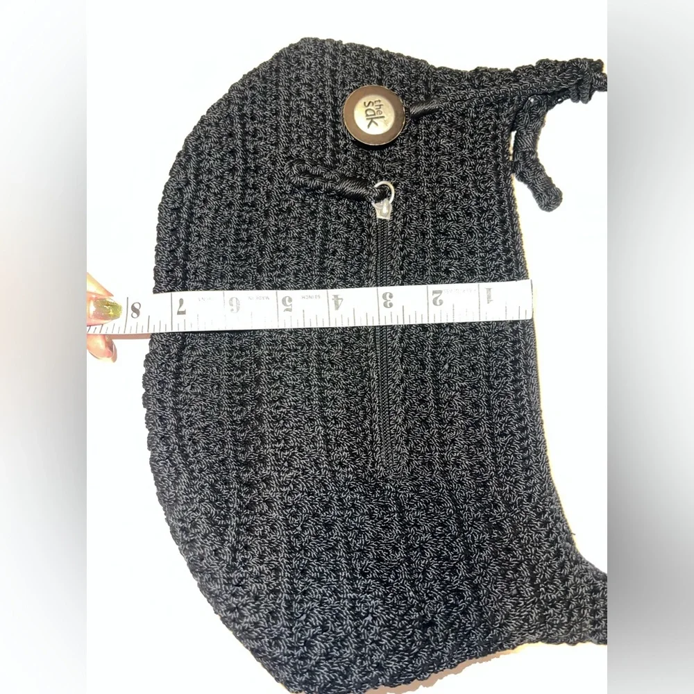 The Sak Black Crochet Shoulder Bag - Picture 8 of 12